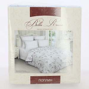 Комплект постельного белья 1,5-спальный BELLA ROSSA рис7891 вид1/7892 вид1 поплин хлопок 100% 000000000001207219
