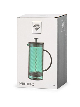 Френч-пресс 1л LUCKY изумрудный стекло BV146CG-10 000000000001226032