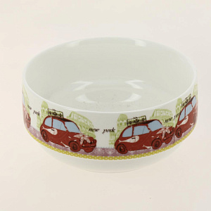 Набор салатников  5пр. (фрф, 4 салатника 600мл, металлическая подставка) 000000000001158086