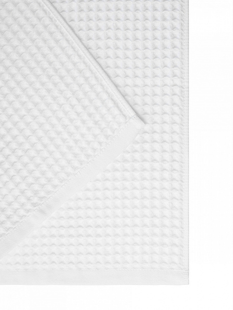 Полотенце вафельное 50x90см DE'NASTIA для бани/сауны 300гр белый хлопок 000000000001228560