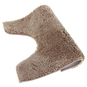 Коврик для туалета DE'NASTIA 50х50см бежевый микрофибра M000023 000000000001107626