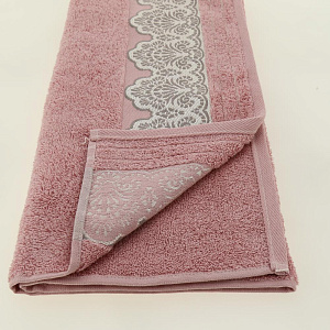 Полотенце 70х130см CLEANELLY Сальвьетта махровое плотность 460гр/м розовый 100% хлопок ПЦ3501-3025,438 000000000001198599