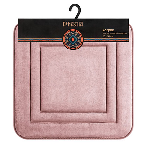 Коврик для туалета 50x50см DE'NASTIA Soft Collection memory лиловый полиэстер 000000000001215838