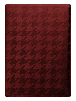 Пододеяльник 145x210см DE'NASTIA гусиная лапка бордовый жаккард сатин хлопок 100% 000000000001217229