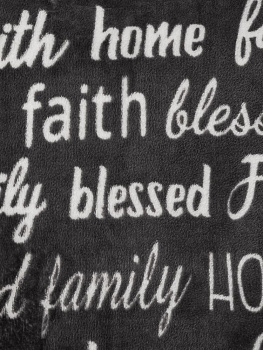 Плед 190x200см LUCKY Газета графит флис полиэстер_MP 000000000001229777