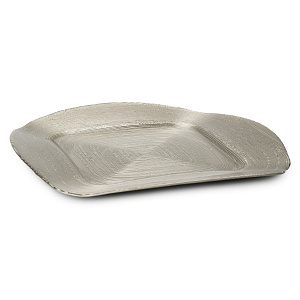 Блюдо сервировочное 32-33см GLASSCOM SQUARE champagne стекло 000000000001219151