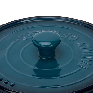 Кастрюля с крышкой 2л MATISSA синий  керамика 000000000001224555