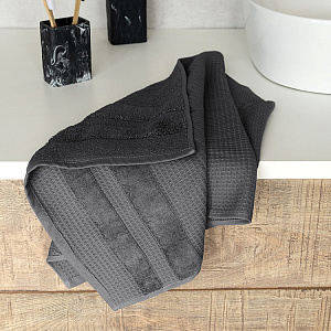 Полотенце 50x90см DE'NASTIA КРАФТ синий хлопок 100% 000000000001219503