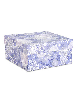 Коробка подарочная  19х19х9см ВОЛШЕБНЫЕ УЗОРЫ прямоугольный 000000000001228412