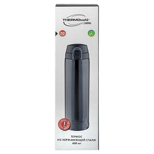 Термос из нержавеющей стали тм THERMOcafe by THERMOS TC-600T Grey 600мл 158260 000000000001195101