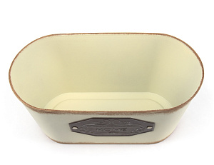 Кашпо 23х12х10см Garden овал микс пластик/металл 000000000001216370