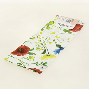 Полотенце кухонное 40х60см КЛЮКВА Васильки рогожка хлопок 000000000001207439