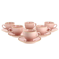 Чайный набор Розовые мечты Коралл, 12 предметов 000000000001166783