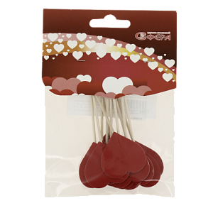 Пика для канапе сердце 12 шт 6024550/2-0 000000000001184959