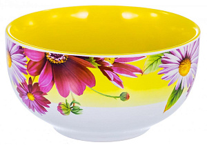 Салатник керамика 560мл Калейдоскоп Герберы Elrington 111-09008 000000000001200571