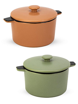 Горшок для запекания 16х12х7см 500мл в ассортименте керамика 000000000001229041