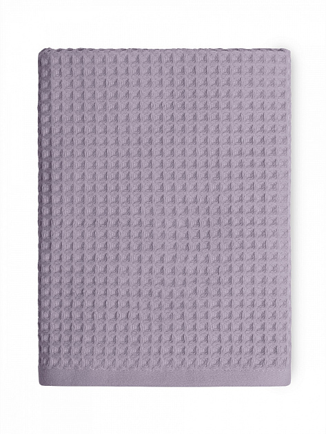 Полотенце вафельное 50x90см DE'NASTIA для бани/сауны 300гр лавандовый хлопок 000000000001228563