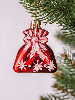 Декоративное украшение Мешочек с подарками 5см 2шт MANDARIN пластик 000000000001209386