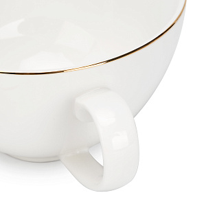 Набор чайный 12 предметов Классик с золотом фарфор 000000000001219690