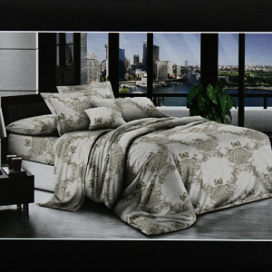 Комплект постельного белья евро ПОСУДА ЦЕНТР Царс дворец креп-жатка полиэстер 000000000001188941