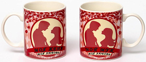 Набор 2Кружки 350мл фарфор  NEW BONE CHINA  индивидуальная подарочная упаковка  МУЖ и ЖЕНА Olaff 112-08054 000000000001197660