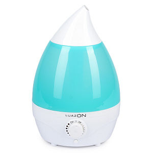 Увлажнитель воздуха 2л LuazON HOME LHU-04 ультразвуковой 18Вт бело-зеленый пластик 2919726 000000000001205752