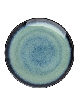 Тарелка обеденная 28см DE'NASTIA большая голубой керамика 000000000001216787