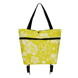 Сумка для покупок на колесах 40х45см Цветы до 10кг на 15л оксфорд 000000000001221832