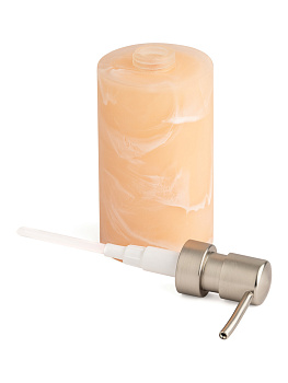 Диспенсер для жидкого мыла DE'NASTIA мрамор розовый полирезина 000000000001213505