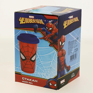 Стакан 400мл подарочная упаковка Супергерои керамика Коралл CCMS 000000000001197442