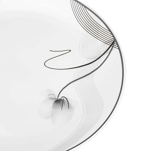 Тарелка обеденная 24см FARFORELLE Камелия стеклокерамика 000000000001224322