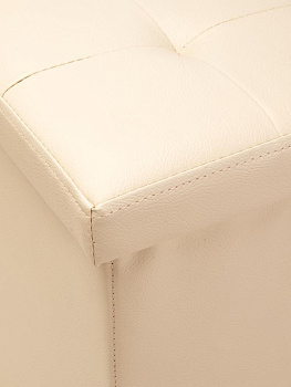 Пуфик куб 38х38х38см складной ваниль PU 000000000001226418