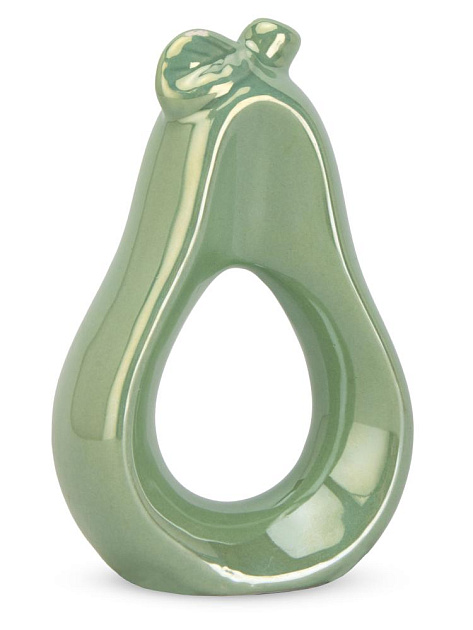 Фигура декоративная 12см Груша зеленый керамика 000000000001224041