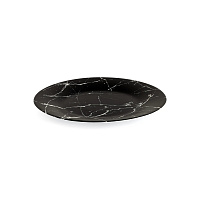 Тарелка боеденная 25см LUCKY мрамор черный стеклокерамика 000000000001218955