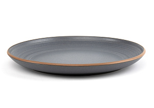 Тарелка десертная 20см Dark grey глазурованная керамика 000000000001217560