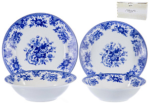 Н-р стол,19шт,6м.тар200мм+6м.тар230мм+6сал750мл+1сал1100мл,гжель,пд/уп,103-02049 000000000001177833