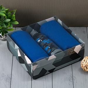 Подарочный набор LoveLife "Для самого сильного" (плед 150х130см + бутылка) 4761979 000000000001200173