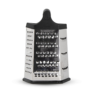 Терка 6-и гранная 24х13х13см нержавеющая сталь/пластик 000000000001224395