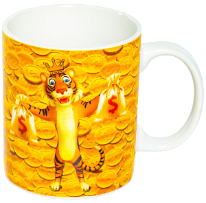 Кружка 350мл OLAFF ЗОЛОТОЙ ТИГР подарочная упаковка фарфор 000000000001209260