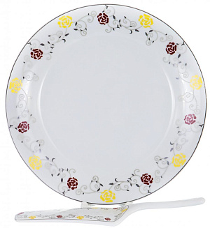 Набор для торта 2 предмета (блюдо 30см/лопатка) GUTERWAHL Венера алиот фарфор 000000000001205653