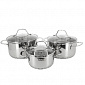 Набор посуды 6 предметов TALLER (1,5л/3л/4,3л) нержавеющая сталь TR-11060