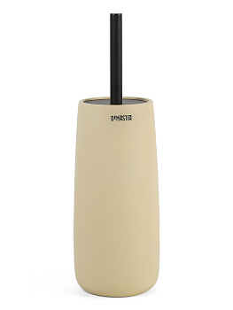 Щётка для унитаза с подставкой DE'NASTIA SOFT COLLECTION желтый полирезина 000000000001215870