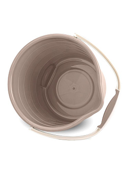 Ведро 10л без крышки со сливным носиком пудра полиэтилен 000000000001227328