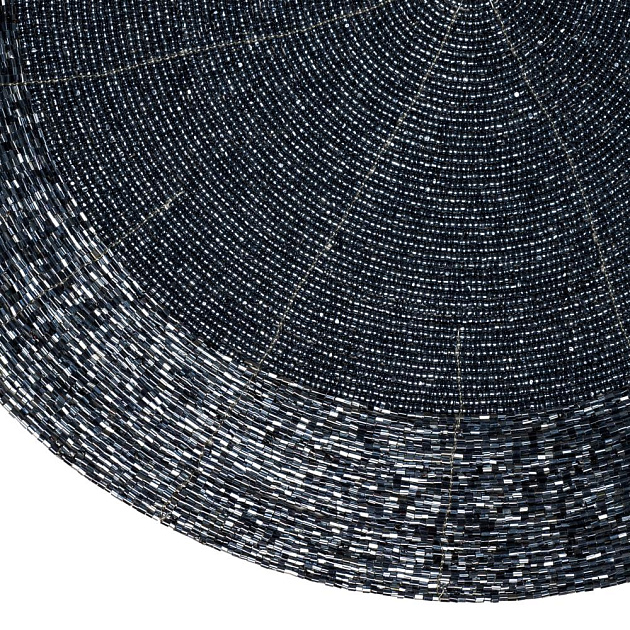 Салфетка сервировочная 35см DE'NASTIA синий бисер 000000000001225831