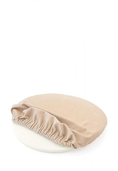 Подушка на стул 31,5см DE'NASTIA круглая бархатная молочный полиэстер 000000000001200412