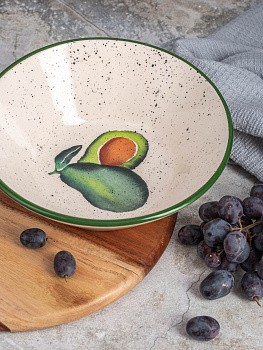 Салатник 19см CERA TALE Авокадо керамика глазурованная 000000000001210418