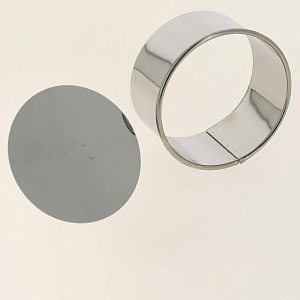 Форма кулинарная 10х4,5см МУЛЬТИДОМ круглая диаметр 10см высота 4,5см с крышкой-прессом нержавеющая сталь 000000000001190107