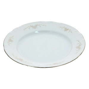 Десертная тарелка Серый Орнамент Люкс Хауз, 19 см 000000000001003638