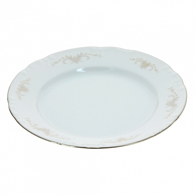 Десертная тарелка Серый Орнамент Люкс Хауз, 19 см 000000000001003638