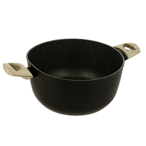 Кастрюля 4,7л/24см TVS Le Giuste бакелитовая ручка Soft Touch алюминий 000000000001203348